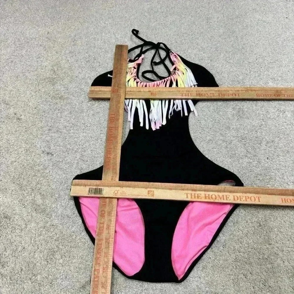 Victoria’s Secret PINK Swimsuit One Piece Black Size Small NWT - Picture 2 of 10